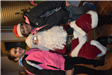 Santa With Two Girls