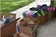 Boxes of New Backpacks