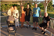 Family Hanging Out in a Gazebo 1