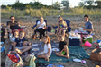 Large Family Having a Picnic on the Beach 1