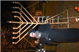 Rabbi Speaking in Front of the Menorah