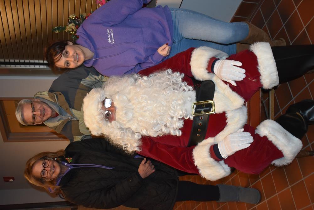 Community Members Take a Picture with Santa 2