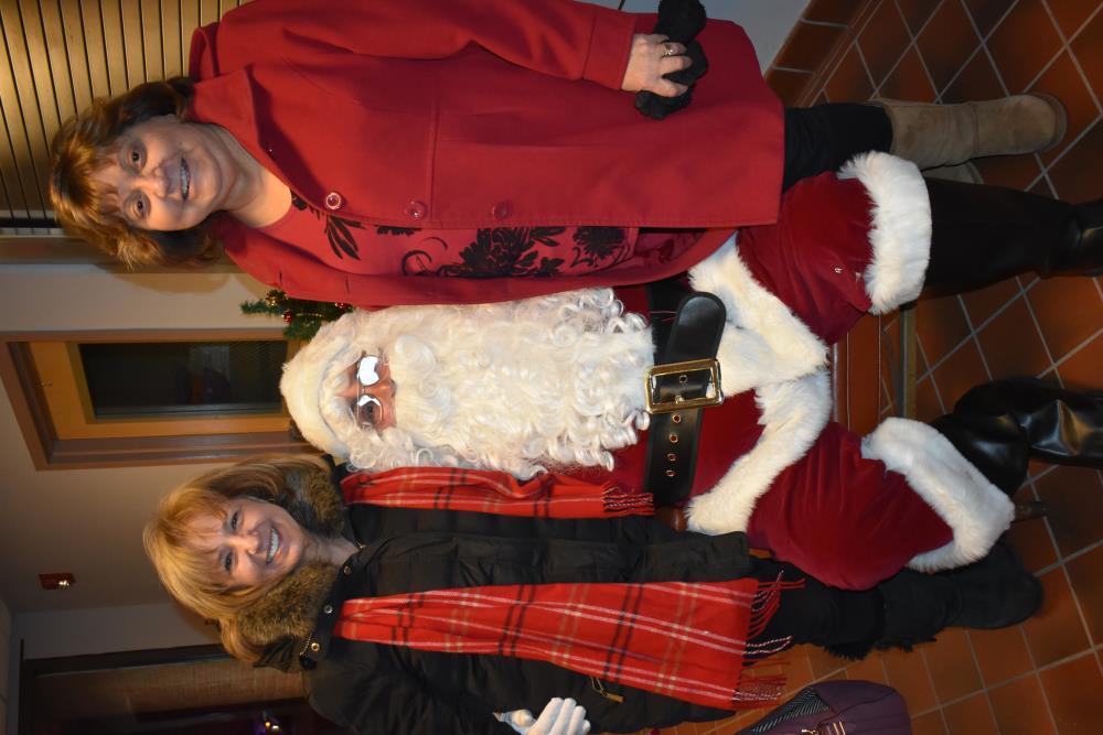 Councilwomen with Santa