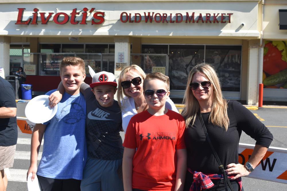 Family Outside of Livotis Old World Market