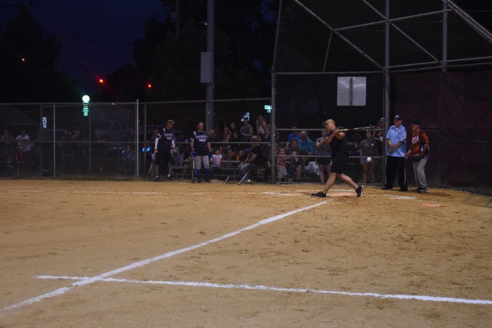 Player Getting Ready to Run After Hitting the Ball