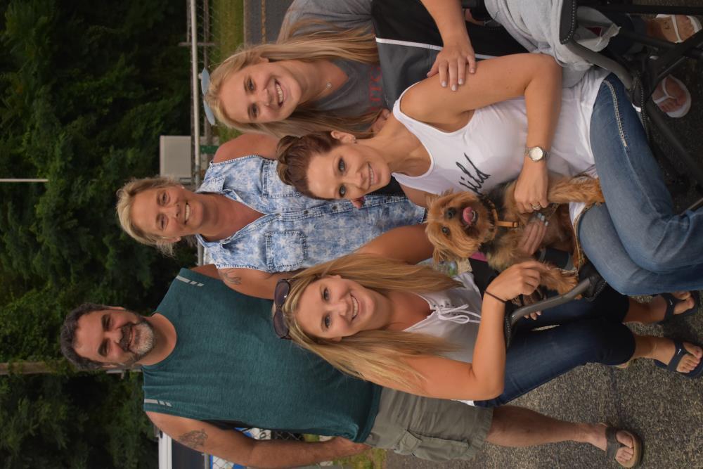 Family of Five and their Yorkie