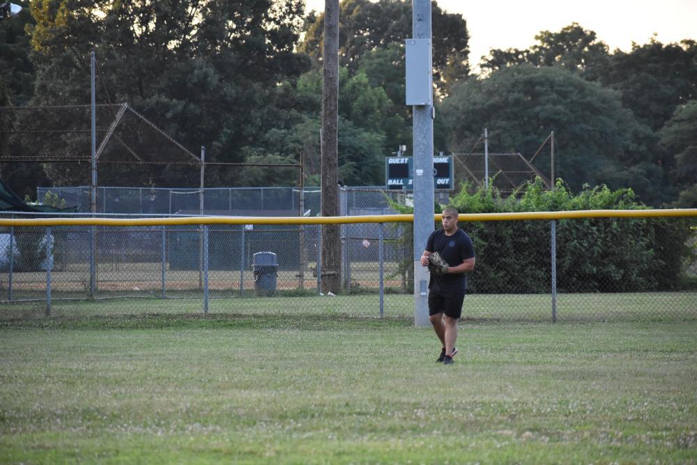 Player Deep in Outfield