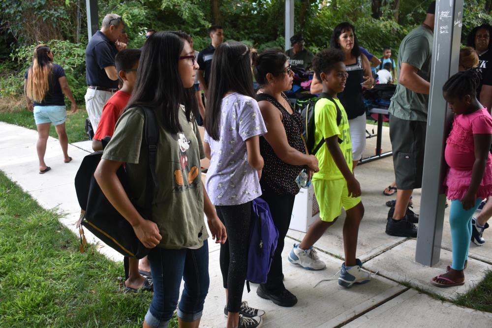 Teens Walk About the Event