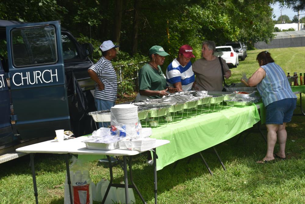 Baptist Church Barbeque Table