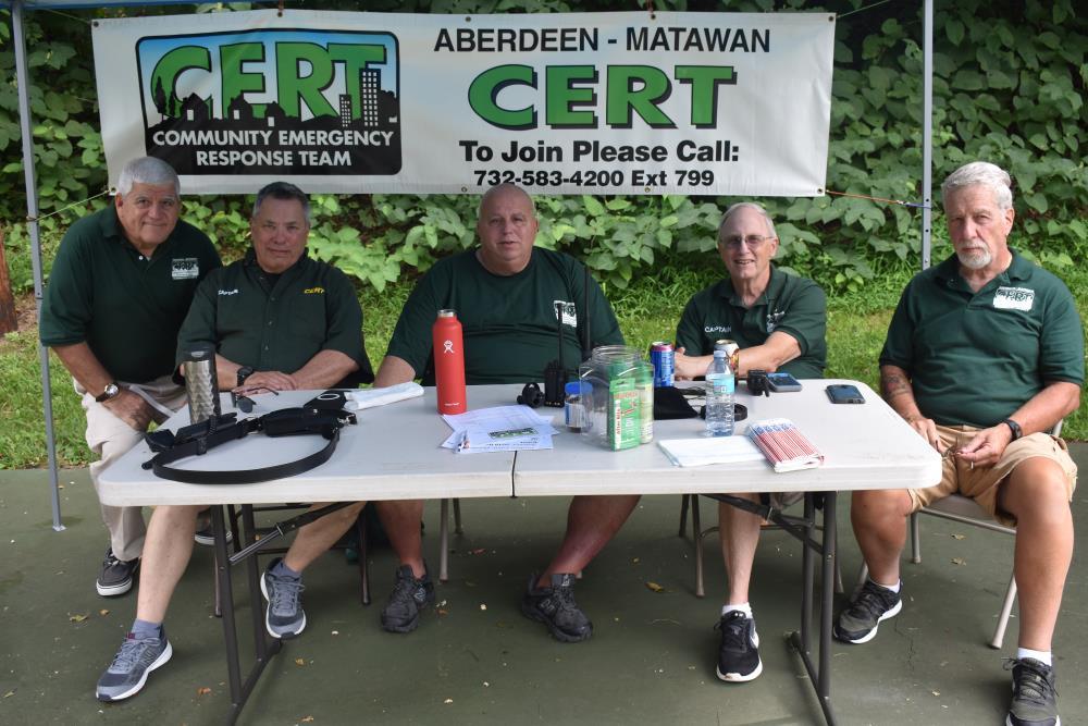 CERT Members at a Table