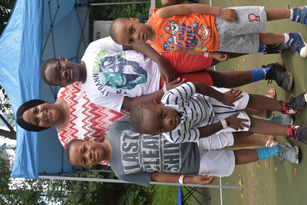 Family of Five Attending the Event