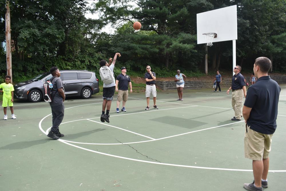 Kid Shoots a Free Throw Shot 2