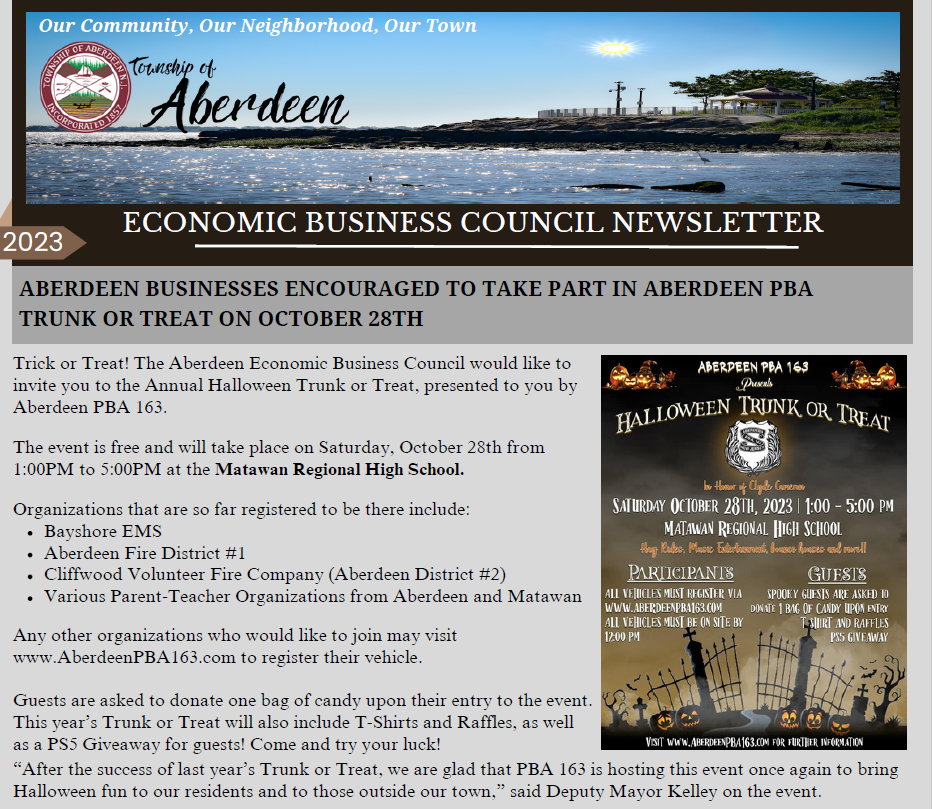 EBC Newsletter 2023  Snapshot of front page 